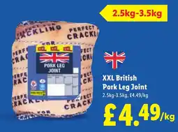 Lidl XXL British Pork Leg Joint offer