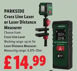 Lidl Parkside cross line laser or laser distance measurer offer