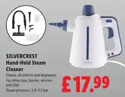 Lidl Silvercrest hand-held steam cleaner offer