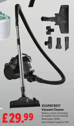 Lidl Silvercrest vacuum cleaner offer