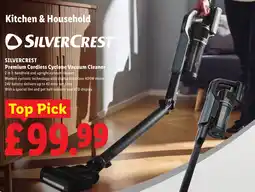 Lidl Silvercrest premium cordless cyclone vacuum cleaner offer