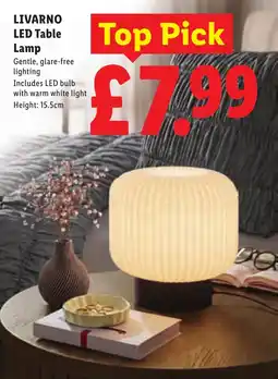 Lidl Livarno led table lamp offer