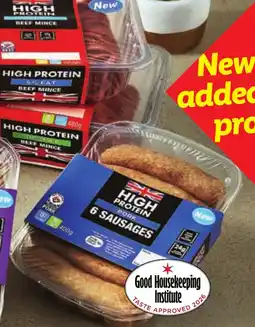Lidl High Protein Pork Sausages offer