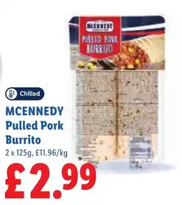 Lidl Mcennedy pulled pork burrito offer