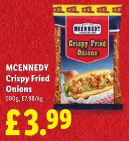 Lidl Mcennedy Crispy Fried Onions offer