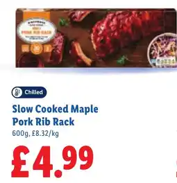 Lidl Slow Cooked Maple Pork Rib Rack offer
