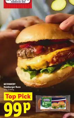 Lidl Mcennedy hamburger buns offer