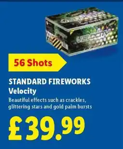 Lidl STANDARD FIREWORKS Velocity offer