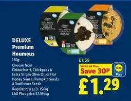 Lidl DELUXE Premium Houmous offer