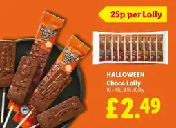 Lidl Halloween Choco Lolly offer