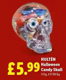Lidl HULTÉN Halloween Candy Skull offer