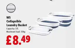 Lidl W5 Collapsible Laundry Basket offer