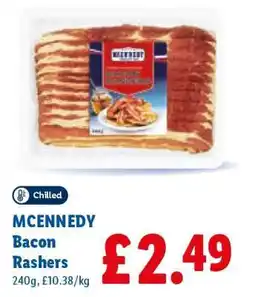 Lidl MCENNEDY Bacon Rashers offer