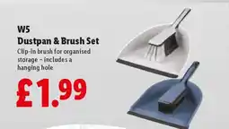 Lidl W5 Dustpan & Brush Set offer