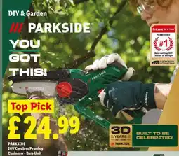 Lidl PARKSIDE 20V Cordless Pruning Chainsaw - Bare Unit offer