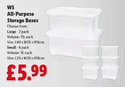 Lidl W5 All-Purpose Storage Boxes offer