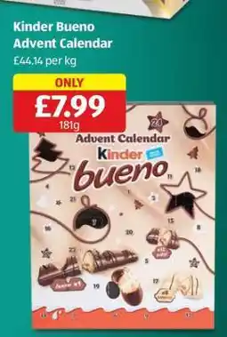 Aldi Kinder Bueno Advent Calendar offer