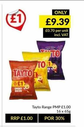 Musgrave MarketPlace Tayto Range offer
