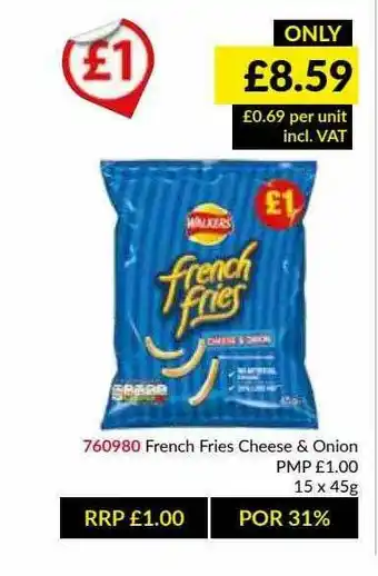 Musgrave MarketPlace French Fries Cheese & Onion offer