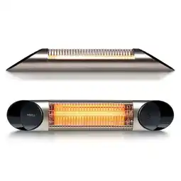 Costco Veito Blade Mini Indoor And Outdoor Carbon Infrared Heater - Silver offer