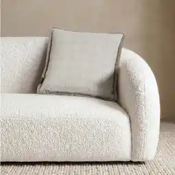Costco Mon Chateau Tweed Faux Fur Cushion In 3 Designs, 50 x 50 cm offer
