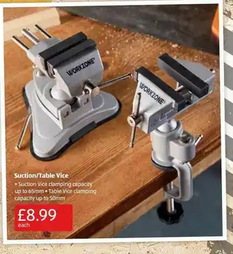 Aldi Suction, Table Vice offer