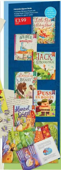 Aldi Fairytale Jigsaw Book offer