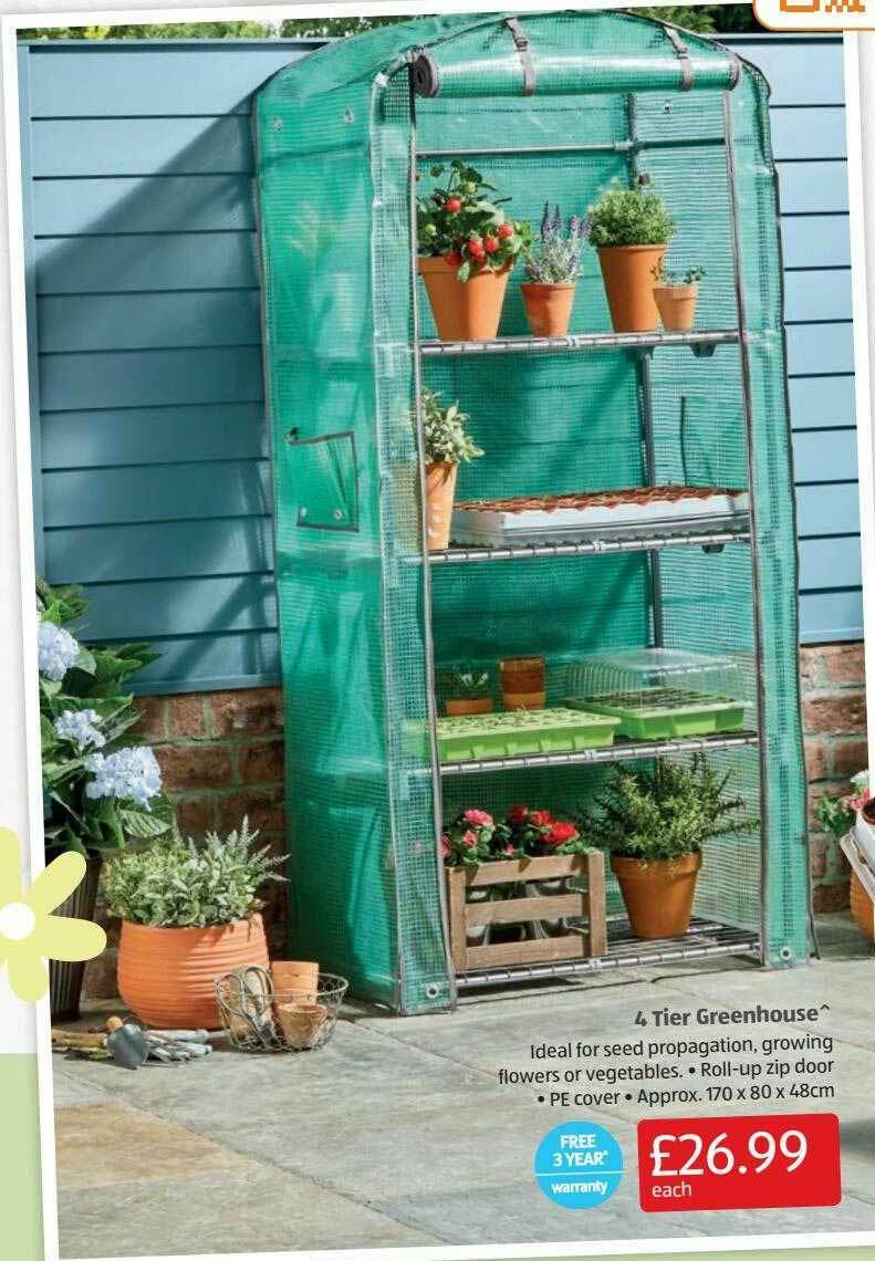 4 Tier Greenhouse offer at Aldi