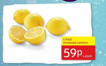 Aldi Unwaxed Lemons offer