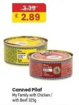 MyMINIMIX Canned Pilaf My Family with Chicken / with Beef offer