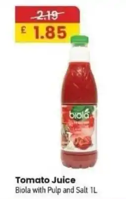 MyMINIMIX Biola Tomato Juice offer