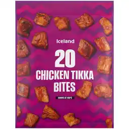 Iceland Iceland 20 (APPROX.) Chicken Tikka Bites 200g offer