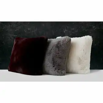 Costco Mon Chateau Oversized Faux Fur Cushion in 3 Colours offer