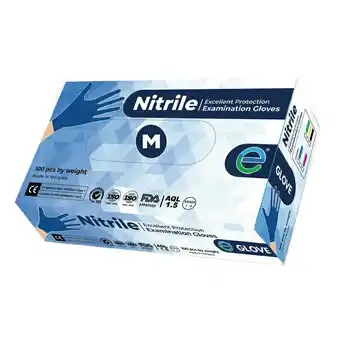 Costco E-Glove Nitrile Excellent Protection Examination Gloves - Medium, 100 Pack offer