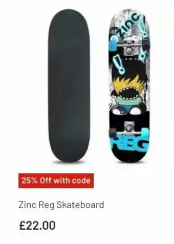 Argos Zinc Rag Skateboard offer