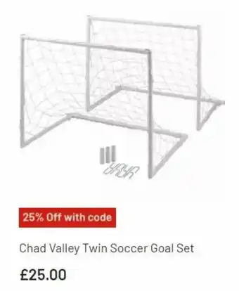 Argos Chad Valley Twin Scooter Goal Set offer