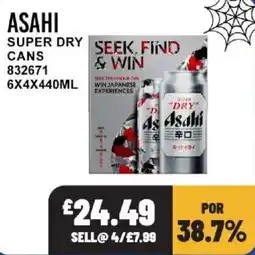 Bestway Asahi super dry cans offer