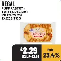 Bestway Regal puff pastry - twists/delight offer