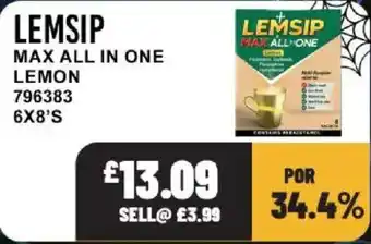 Lemsip max all in one lemon
