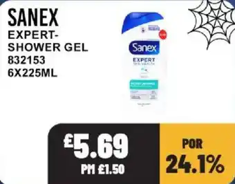Sanex expert shower gel