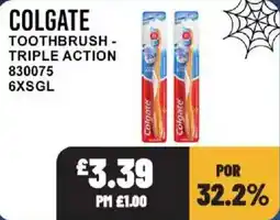 Bestway Colgate toothbrush - triple action offer
