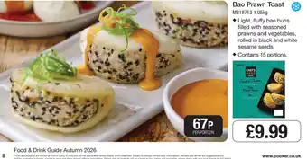 Chef's Menu Bao Prawn Toast