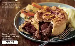 Booker Wholesale Chef's Premium Venison & Duck Pie offer