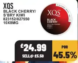 Bestway Xqs black cherry nicotine pouches offer