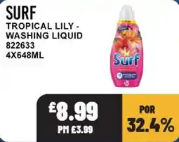 Bestway Surf tropical lily washing liquid offer