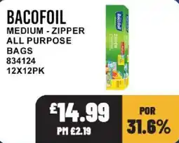 Bestway Bacofoil medium zipper all purpose bags offer
