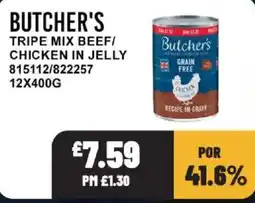 Bestway Butcher's tripe mix beef chicken in jelly offer