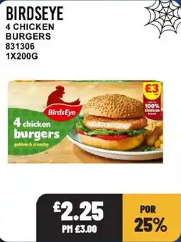 Bestway Birdseye 4 chicken burgers offer