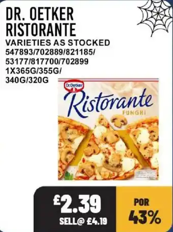 Bestway Dr. Oetker ristorante offer