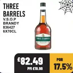 Bestway Three Barrels brandy offer